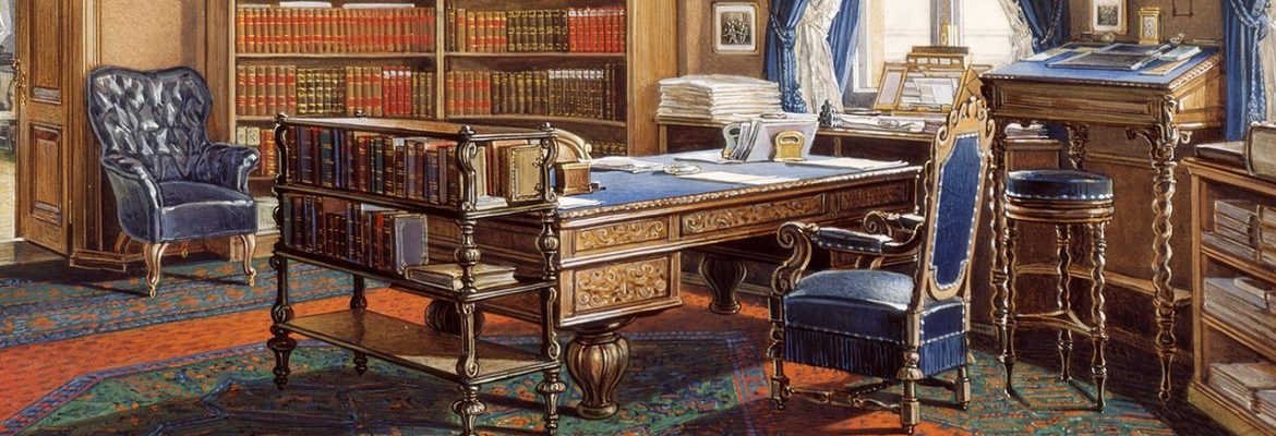 Использование столов для работы стоя – конторок на рубеже 18-19-го веков