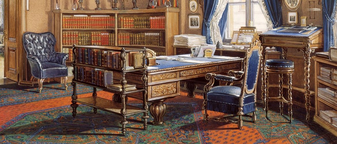 Использование столов для работы стоя – конторок на рубеже 18-19-го веков