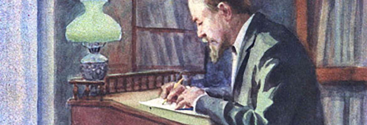 Ленин работал стоя за конторкой