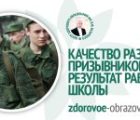 Качество развития призывников как результат работы школы