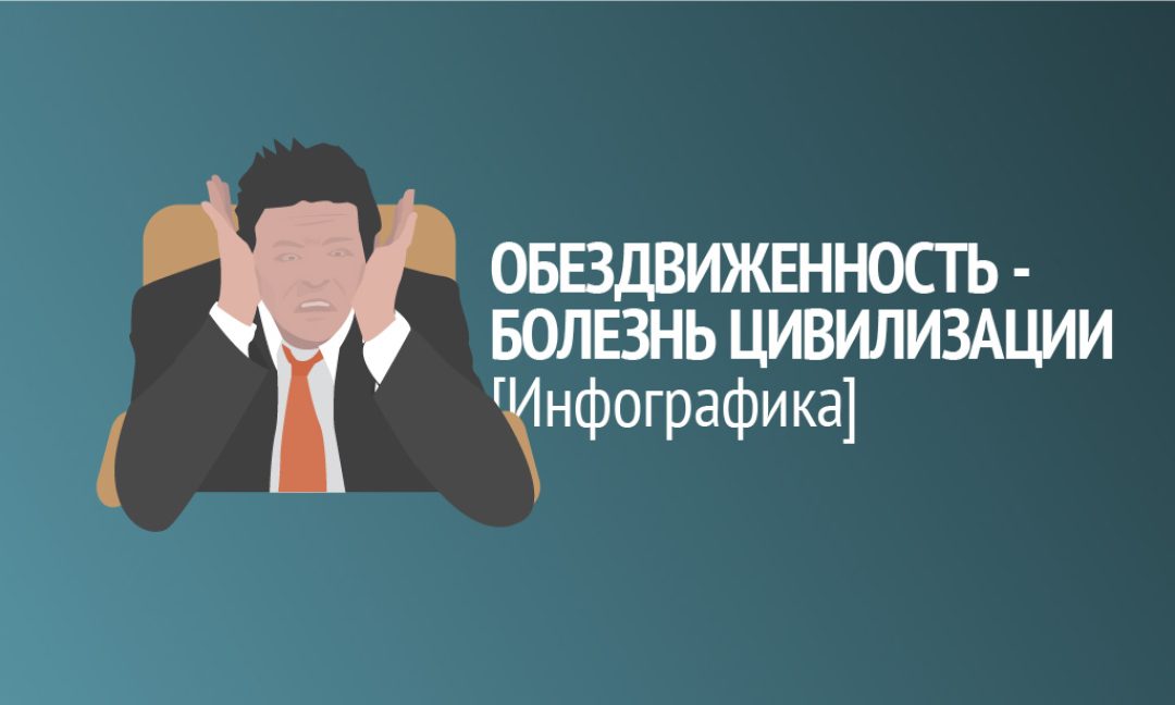 Инфографика: обездвиженность — болезнь цивилизации