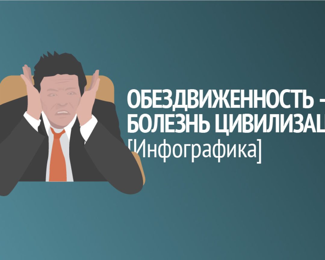 Инфографика: обездвиженность — болезнь цивилизации